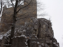Burgruine Reussenstein im Winter