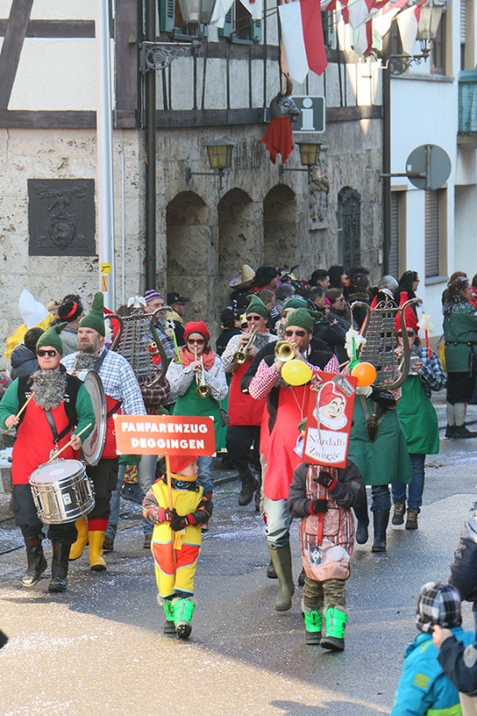 Rosenmontagsumzug in Wiesensteig