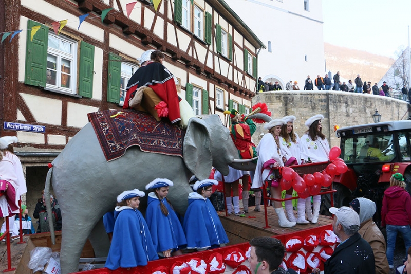 Rosenmontagsumzug in Wiesensteig