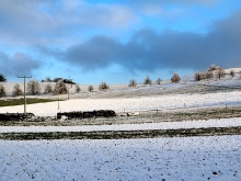 Schnee auf der schwäbischen Alb