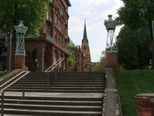 Schloss Mannheim, Jesuitenkirche und Wasserturm