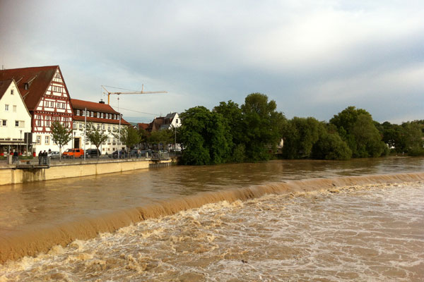 Hochwasser Neckar Nürtingen Wendlingen._16