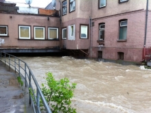 Hochwasser Überschwemmungen in Kirchheim Teck und Lenningen._7