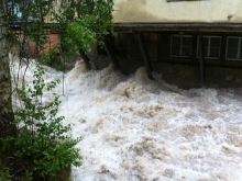 Hochwasser Überschwemmungen in Kirchheim Teck und Lenningen._13